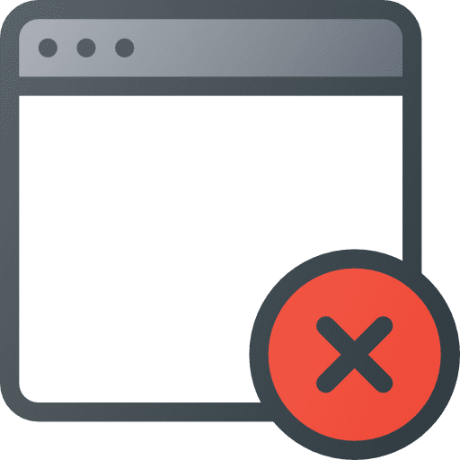 Close window window seo and web close icon