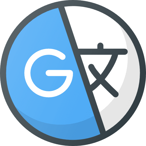 Google seo and web translator logotype icon