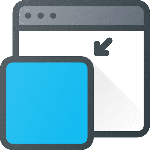 Minimize arrows minimize multimedia option icon