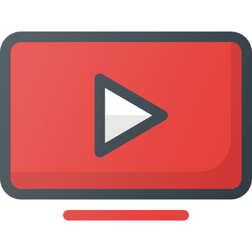 Youtube logo social media seo and web icon