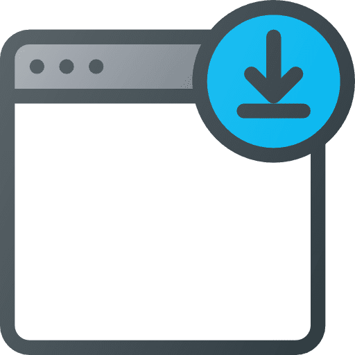 Download seo and web down arrow interface icon