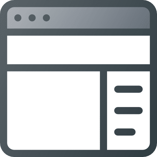 Panel computer computer and media window icon