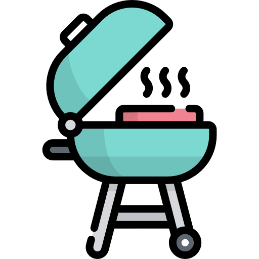 Grill barbecue gastronomy food and restaurant icon