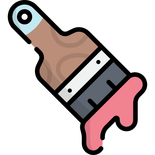 Brush paint brushes construction and tools paintbrush icon