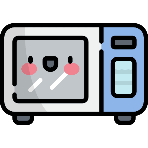 Microwave heating tools and utensils technology icon