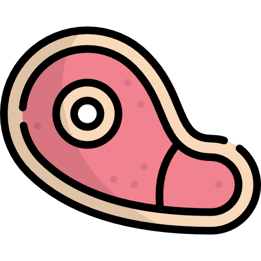 Steak steaks raw bone icon