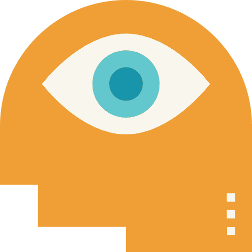 Visualization optical perception view icon