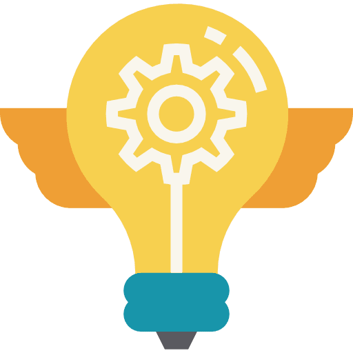 Idea electricity light bulb invention icon