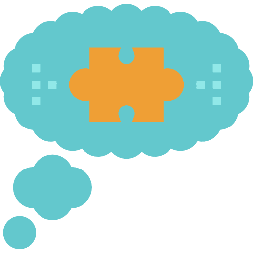 Problem puzzle thinking problem icon