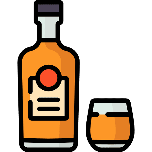 Rum drinks rum bottle icon