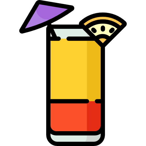 Tequila sunrise alcohol alcoholic drink food and restaurant icon