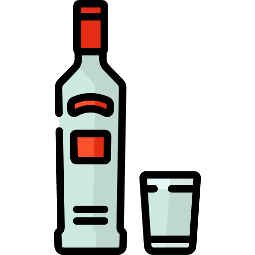 Vodka alcoholic drink bottle vodka icon