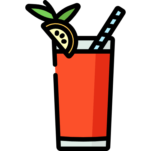 Bloody mary alcohol bar drinks icon