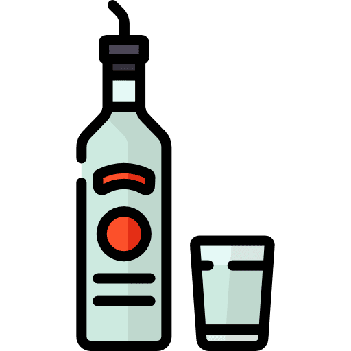 Liquor drinks bottle alcoholic drink icon