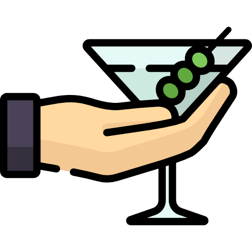 Martini alcoholic drinks pub food and restaurant icon