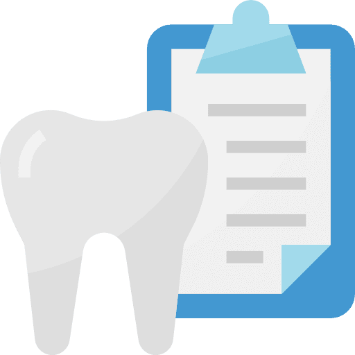 Dental medical dentist records icon