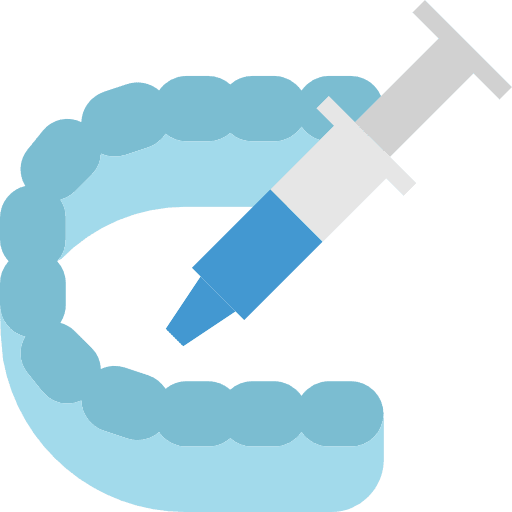 White teeth tooth outline dental teeth icon