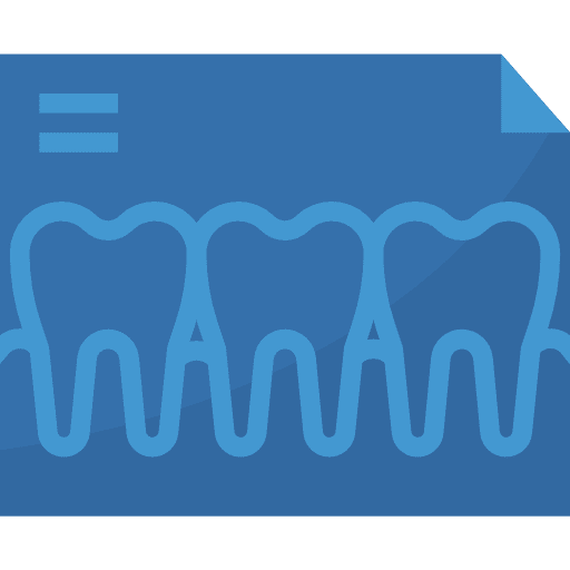 X ray dentist healthcare caries icon