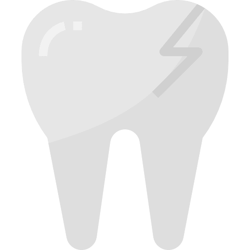 Broken tooth tooth dental odontology icon