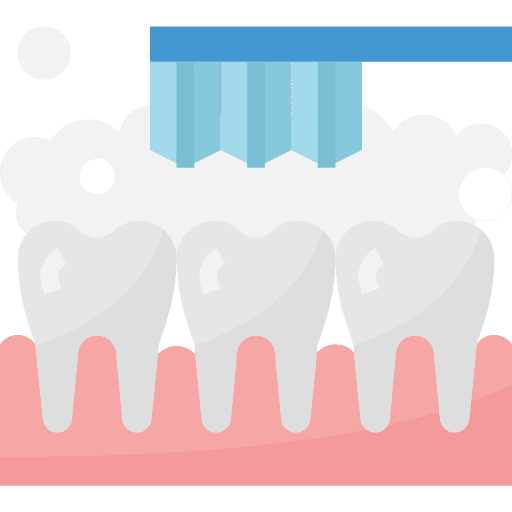 Tooth cleaning cleaning medical tools and utensils icon