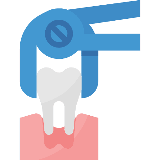 Tooth health care extract medical icon