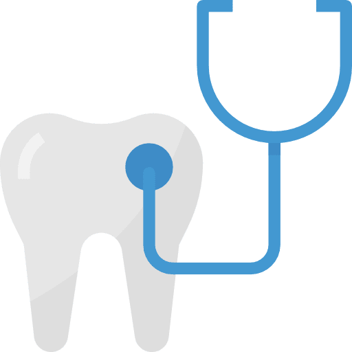 Dental people check dentist icon