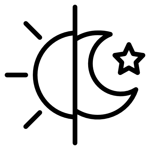 Day night day moon icon