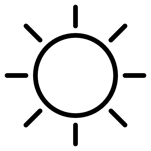Sun meteorology warm weather icon