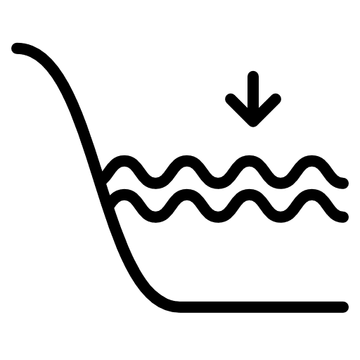 Flood sea level ecology and environment river icon