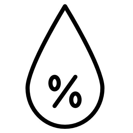 Humidity weather rain drops icon