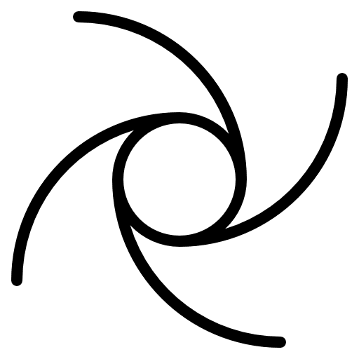 Hurricane weather cold vortex icon