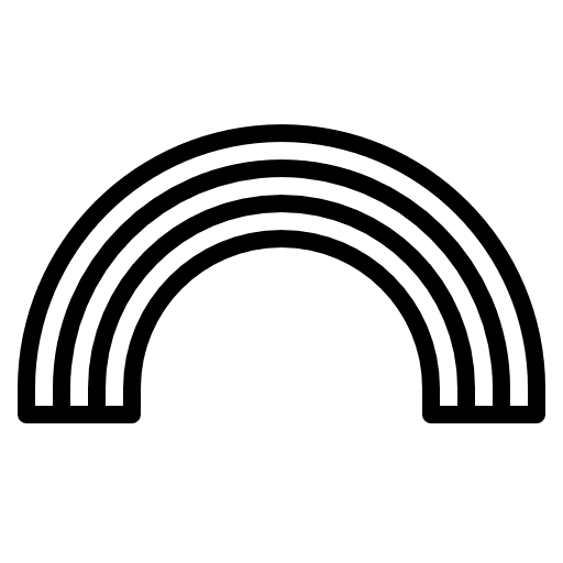 Rainbow rainbow nature atmospheric icon