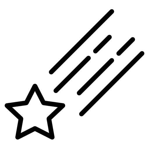 Shooting star nature weather shooting star icon