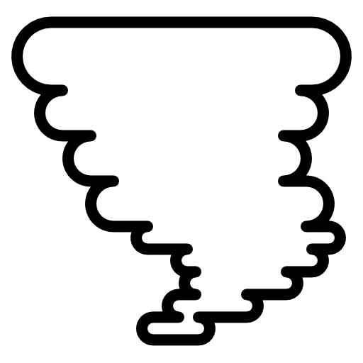 Tornado hurricane tornado nature icon