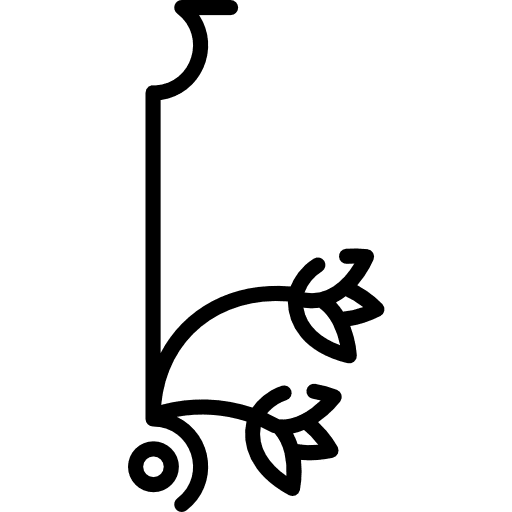 Floral design floral design art flower curves icon