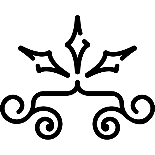 Floral design art floral nature icon