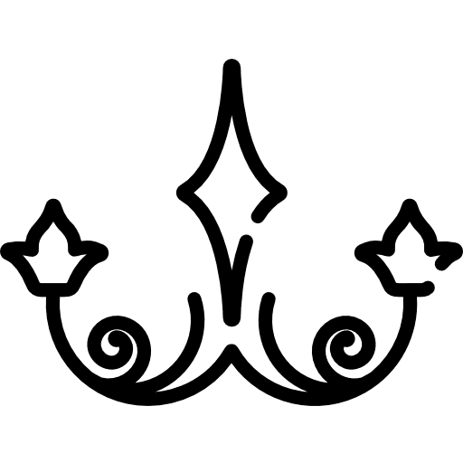 Floral design flower curves flower design design icon