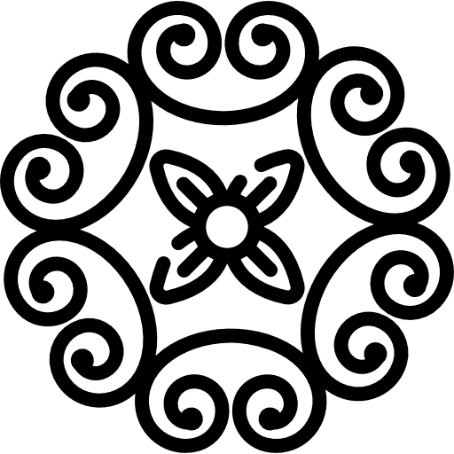 Floral design flower curves flower design design icon