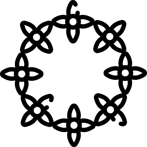 Floral design flower curves design flower design icon