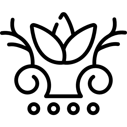 Floral design nature design floral design icon