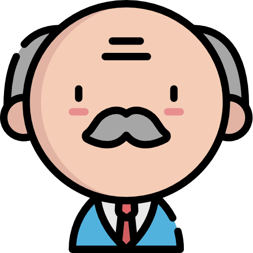 Professor professional old job icon