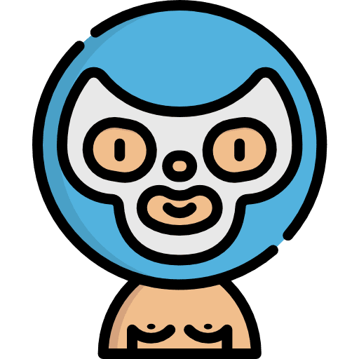 Wrestler jobs smile social icon