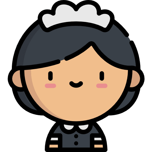Maid profession professions and jobs user icon