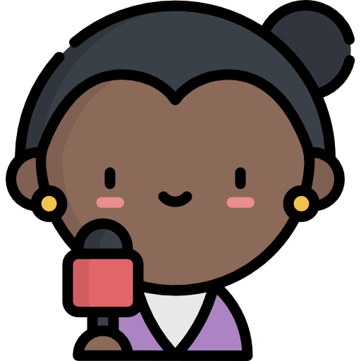 Reporter black woman jobs profession icon