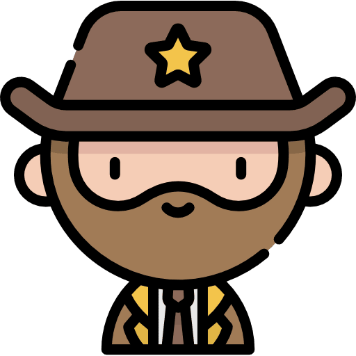 Sheriff social professions and jobs profession icon