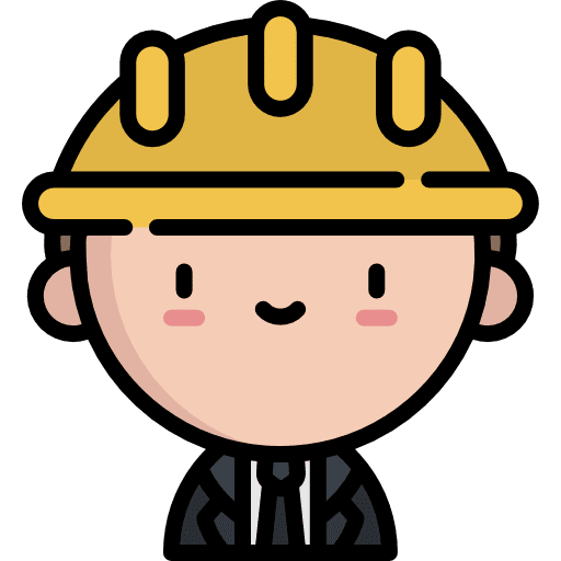 Engineer helmet construction jobs icon