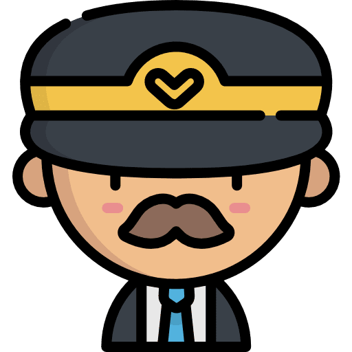 Pilot uniform pilot job icon