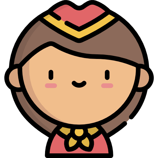 Stewardess job social smile icon