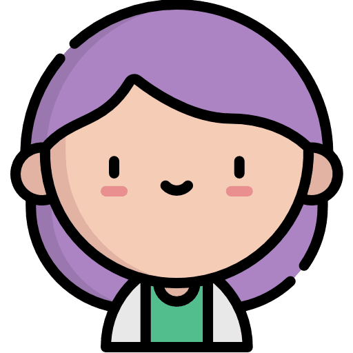 Veterinary hair person worker icon