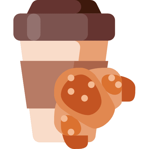 Croissant bakery food french icon